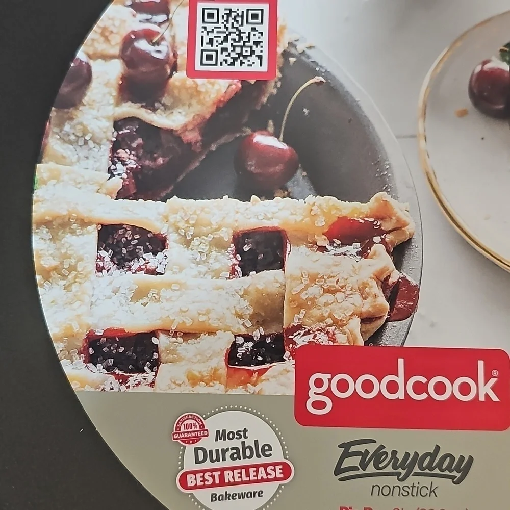 NWT GoodCook Non-Stick Pie Pan Dishwasher Safe 9 inches